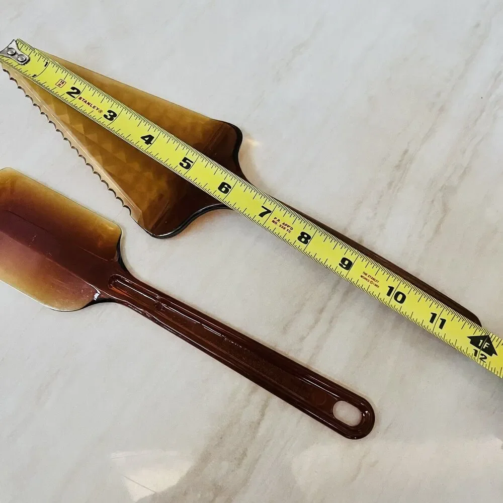VTG Ultratemp Amber Spatula Scraper Pie Cake Server Heat Resistant Robinson USA